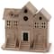 9.5" Brownstone Wood Birdhouse by Make Market®